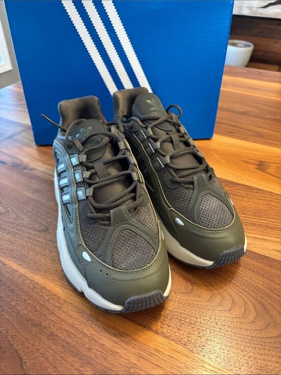 NEW Adidias Ozmillem Green Olive 90s Throwback Shoe Men Size 8.5 main image 5